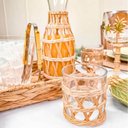 Ver imagem 3 de Jarra e Copos Wolff Vidro Sisal 5pçs Garrafa para Suco 800ml Copos Baixos 320ml