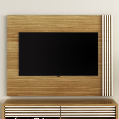 Painel para TV de 42" 1,50m Pl3004 Tecno Móbili Natural/Off White
