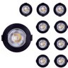 Kit 10 Spot Led Preto 5w 6000k Redondo 90x90 Mm Embutir - 1