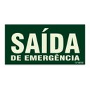 Ver imagem 1 de Placa S12 - Saida de Emergência 10cm x 20cm