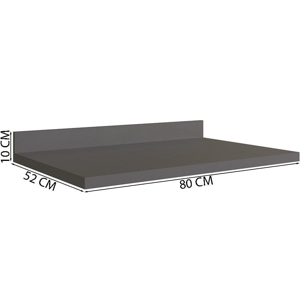 Tampo Cozinha Modular 100% MDF Édez Uno, 80 cm, Grafite - 3