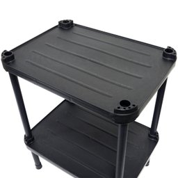 Estante de Plástico Modular Multiuso 2 Prateleiras 1 Torre Preta Montável 26 Kg Qualyplas 2 PRATELEI - 3