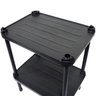 Estante de Plástico Modular Multiuso 2 Prateleiras 1 Torre Preta Montável 26 Kg Qualyplas 2 PRATELEI - 3