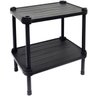 Estante de Plástico Modular Multiuso 2 Prateleiras 1 Torre Preta Montável 26 Kg Qualyplas 2 PRATELEI - 1