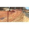Tela Tapume Laranja 1,20m X 50m Cerquite para Obras Construção - 4