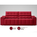 Ver imagem 5 de Sofá com Porta Copos e Carregador Usb Retrátil e Reclinável Samurai 2,00m Velosuede Vermelho -