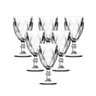 Conjunto de Taças de Vidro 240ml 6 peças Diamond Transparente - Casambiente - 1