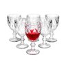 Conjunto de Taças de Vidro 240ml 6 peças Diamond Transparente - Casambiente - 4