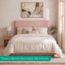 Ver imagem 7 de Cabeceira Painel Suspenso Casal 140 cm Luna Retangular Boucle Rosa Artte