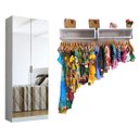 Ver imagem 1 de Sapateira com Espelho Linda + 2 Araras de 60cm
