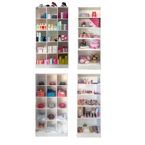 Kit 4 Expositores Para Perfumaria: 2 Colméia Bia + 2 Liz