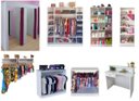 Ver imagem 1 de Expositor Colméia Armário Arara Balcão Loja Roupa 9 Peças