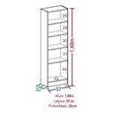 Ver imagem 7 de Bancada Estudos Suspensa Mesa Parede + Armário Livreiro Magia Móveis
