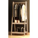 Ver imagem 3 de Arara Madeira com Cabideiro Metal 70cm = kit 2 peças