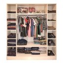 Ver mais imagens de Kit Closet Armário Colméia Cabideiro Prateleira = 4 Armários - Branco