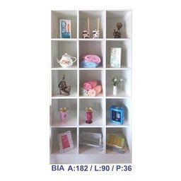 Kit Closet Armário Colméia Cabideiro Prateleira = 4 Armários - Branco - 7