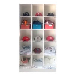 Kit Closet Armário Colméia Cabideiro Prateleira = 4 Armários - Branco - 5