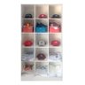 Kit Closet Armário Colméia Cabideiro Prateleira = 4 Armários - Branco - 5