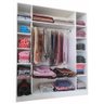 Kit Closet Armário Colméia Cabideiro Prateleira = 4 Armários - Branco - 6