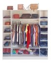 Ver imagem 2 de Kit Closet Armário Colméia Cabideiro Prateleira = 4 Armários - Branco