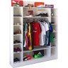 Kit Closet Armário Colméia Cabideiro Prateleira = 4 Armários - Branco - 4