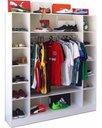 Ver imagem 4 de Kit Closet Armário Colméia Cabideiro Prateleira = 4 Armários - Branco