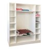 Kit Closet Armário Colméia Cabideiro Prateleira = 4 Armários - Branco - 10