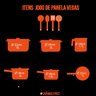 Conjunto de Panelas Vegas 10 Peças Revestimento Cerâmica Antiaderente - Casambiente - 9