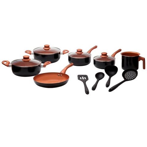 Conjunto de Panelas Vegas 10 Peças Revestimento Cerâmica Antiaderente - Casambiente