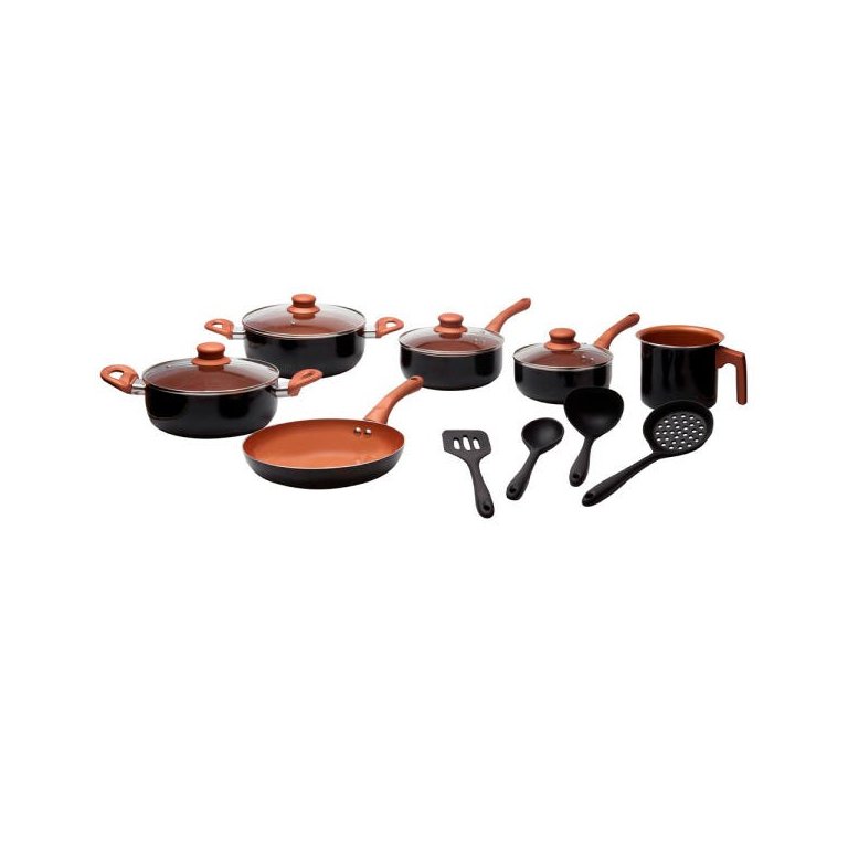 Conjunto de Panelas Vegas 10 Peças Revestimento Cerâmica Antiaderente - Casambiente