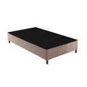 Ver imagem 1 de Cama Box Base Solteiro Sommier Rústico Bordado Clean (88x188x20) - Paropas