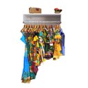 Ver imagem 1 de Arara De Parede Cabide Metal Closed Loja 60cm Magia Móveis