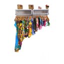 Ver imagem 3 de Arara De Parede Cabide Metal Closed Loja 60cm Magia Móveis