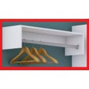 Ver imagem 7 de Arara De Parede Cabide Metal Closed Loja 60cm Magia Móveis