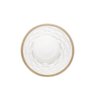 Cj 6 Copos de Vidro Alto Diamond Transparente C/Fio de Ouro 350ml Lyor - 4