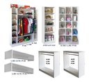 Ver imagem 2 de Caixa Organizador Prateleiras Roupas Brinquedos Loja Closet