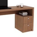 Ver imagem 4 de Mesa para Escritório com 02 Gavetas Me4130 Amêndoa Tecnomobili