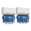 Ver imagem 2 de Armário Aéreo Cabideiro Lavanderia Com Pistão À Gás = 2 Unid