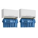 Ver imagem 1 de Armário Aéreo Cabideiro Lavanderia Com Pistão À Gás = 2 Unid