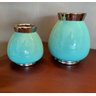 Vaso Decorativo de Cerâmica Azul Turquesa - 14X15cm - 2