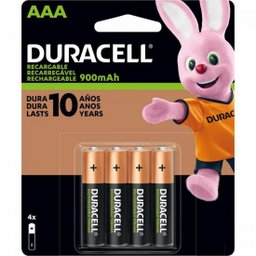 Pilha Recarregável Aaa 900mah (c/4 Pilhas) Duracell - 1