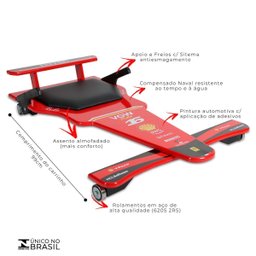 Carrinho de Rolimã F1 Premium Vermelho 16 - 3