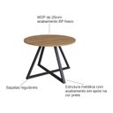 Ver imagem 3 de Mesa de Jantar Redonda com 4 Lugares Concept Artesano