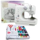 Ver imagem 1 de Máquina de Costura Multifuncional Portátil 12 Pontos Bivolt com Kit de Costura com Luz e Pedal -