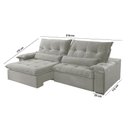 Ver imagem 6 de Sofá Nivus Linho 2 Módulos de 80cm B25cm Meu Sofá Online