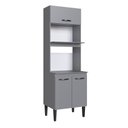 Ver imagem 1 de Kit Duplo Forno Light 3 Portas 2 Gavetas - Casajá - Cinza