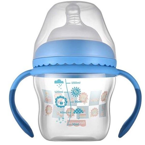 Copo de Transição Com Bico e Alças Bebês Crianças 150ml Ergonômico First Moments Fisher Price - 2