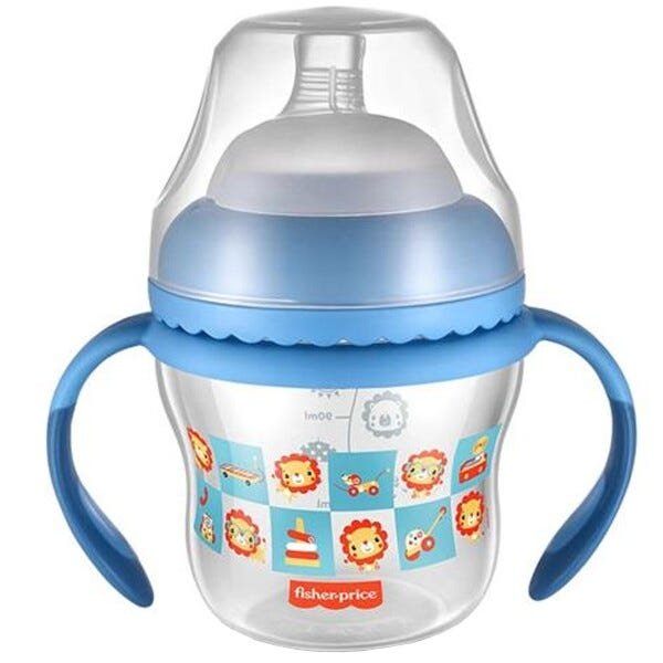 Copo de Transição Com Bico e Alças Bebês Crianças 150ml Ergonômico First Moments Fisher Price