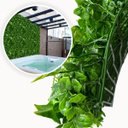 Ver imagem 7 de Kit 3,5m² Jardim Vertical Artificial Luxo com Proteção Uv Alta Cobertura P/ Parede Verde ou Muro
