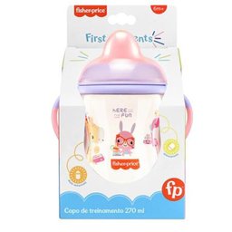 Copo de Treinamento Com Bico Semi Rigido e Alças Removiveis +6 Meses 270ml First Moments Fisher - 3